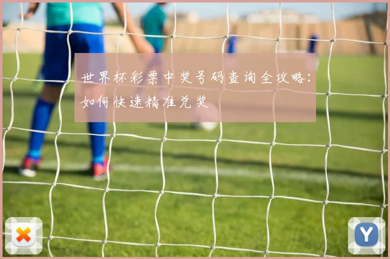 世界杯彩票中奖号码查询全攻略:如何快速精准兑奖