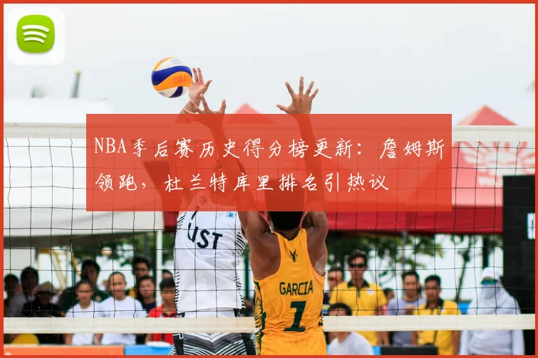 NBA季后赛历史得分榜更新：詹姆斯领跑，杜兰特库里排名引热议